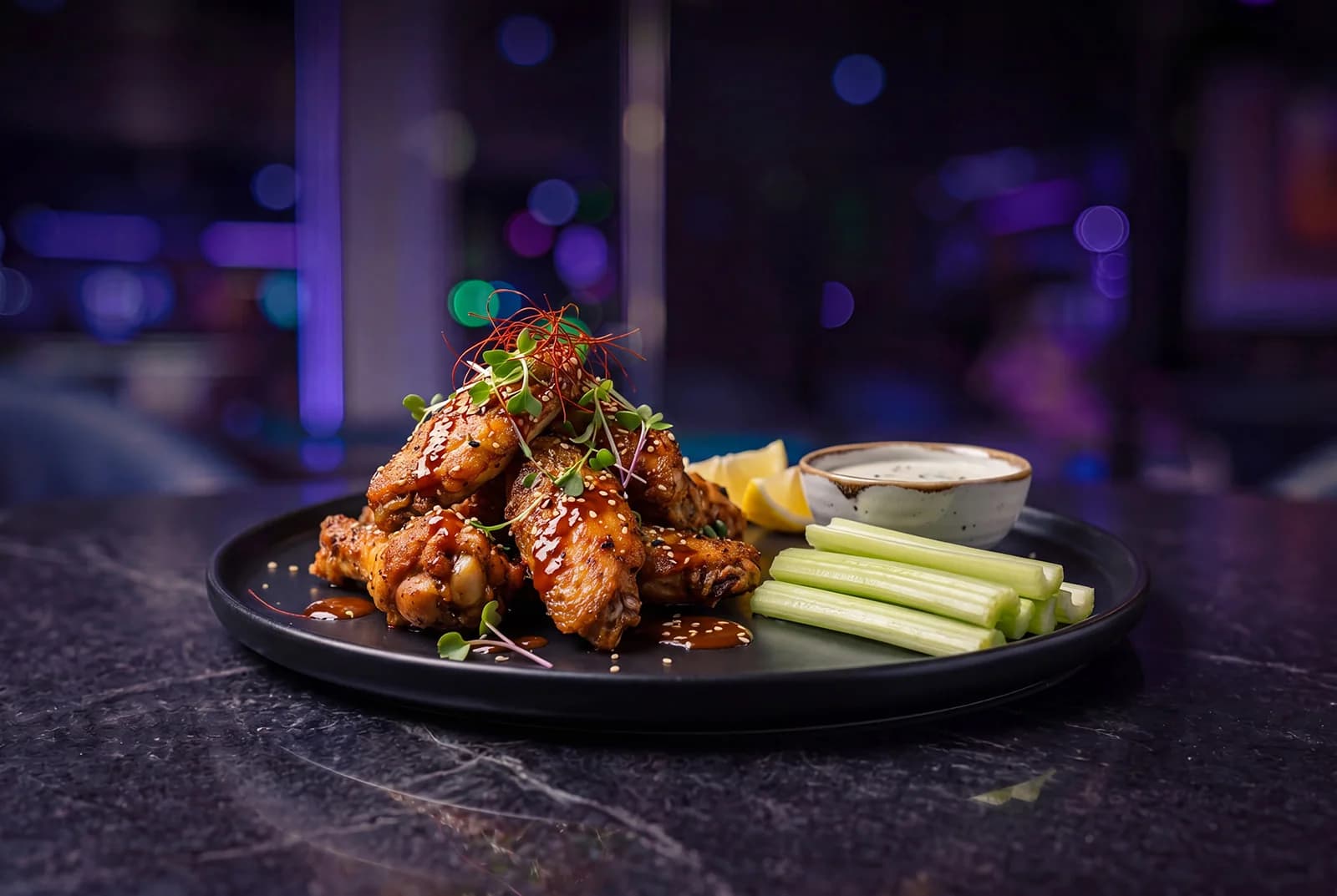 Wacko's Wingz prepared fresh in the Wacko's kitchen